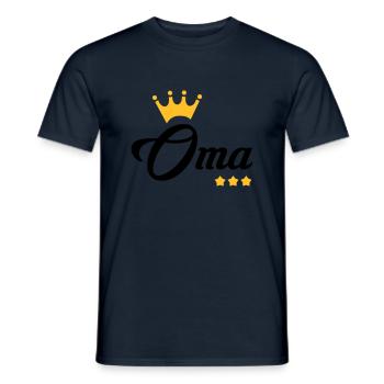 Großmütter / Oma / Mami / Großmutter / Mamy - Männer T-Shirt - Navy - Vorne - AI Model Male 178 light (178cm)