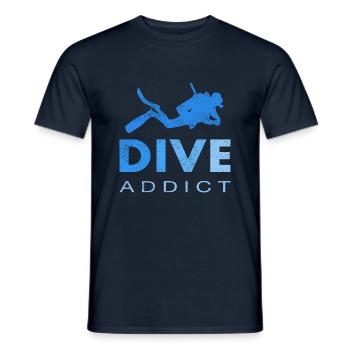 Diving Diver Gift Hobby - Men's T-Shirt - navy - Front - AI Model Male 178 light (178cm)
