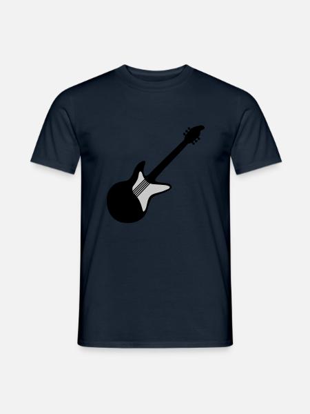 Electric Guitar Guitarist Play Guitar - Men's T-Shirt - navy