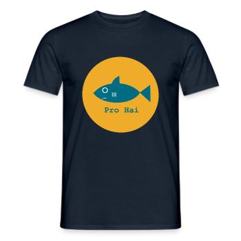 Pro Hai, Pro Meerestier, Pro Ozeanien - Männer T-Shirt - Navy - Vorne - AI Model Male 178 light (178cm)