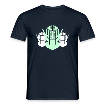 control yourself - Männer T-Shirt - Navy - Vorne - AI Model Male 178 light (178cm)