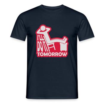 Citation de Do It Tomorrow - T-shirt homme - marine - Devant - AI Model Male 178 light (178cm)