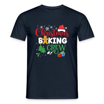 Christmas Baking Crew - Männer T-Shirt - Navy - Vorne - AI Model Male 178 light (178cm)