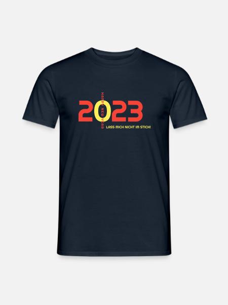 2023 HAPPY NEW YEAR - Männer T-Shirt - Navy