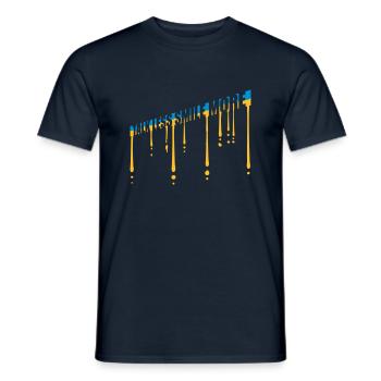 talk less smile more - Men's T-Shirt - navy - Front - AI Model Male 178 light (178cm)