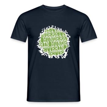 vegetarisch spaß schwein veganer frauen tierliebe - Männer T-Shirt - Navy - Vorne - AI Model Male 178 light (178cm)