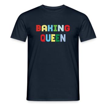 Baking Queen - Männer T-Shirt - Navy - Vorne - AI Model Male 178 light (178cm)