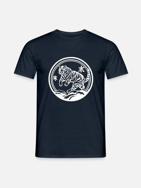 Tiger China - Männer T-Shirt - Navy
