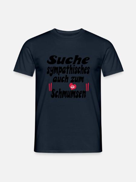 suche sympathisches - Männer T-Shirt - Navy