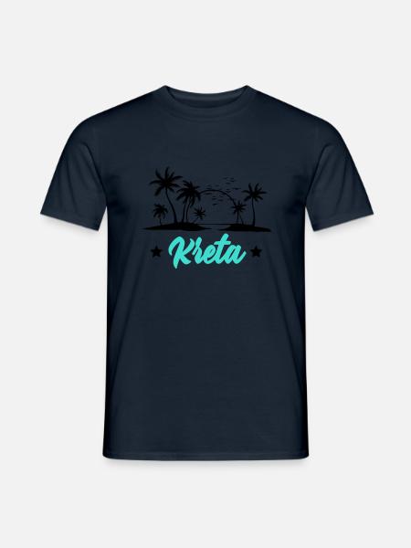 kreta - Männer T-Shirt - Navy