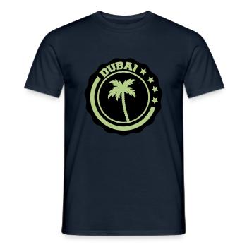 Dubaï - T-shirt homme - marine - Devant - AI Model Male 178 light (178cm)