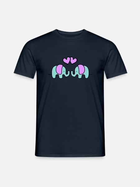 Baby Elephants - Men's T-Shirt - navy