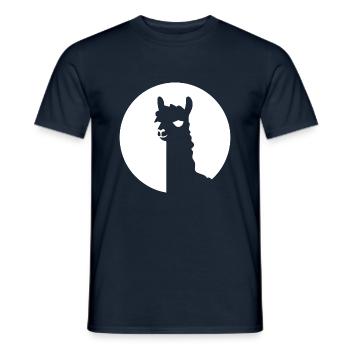 Lama Alpaka - Männer T-Shirt - Navy - Vorne - AI Model Male 178 light (178cm)