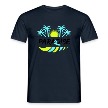 surf paradise - Männer T-Shirt - Navy - Vorne - AI Model Male 178 light (178cm)
