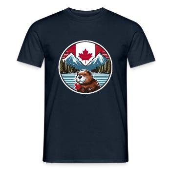 Kanada Bieber 2 - Männer T-Shirt - Navy - Vorne - AI Model Male 178 light (178cm)