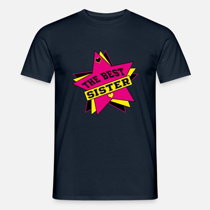 DIE BESTE SCHWESTER - Männer T-Shirt - Navy