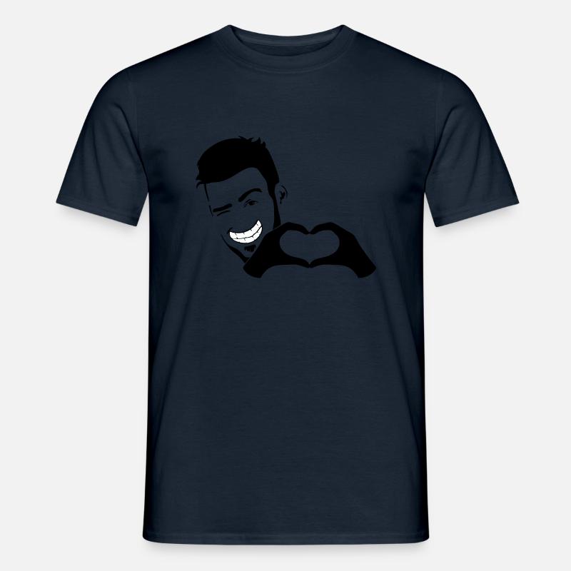 Stefan Herz - Männer T-Shirt - Navy