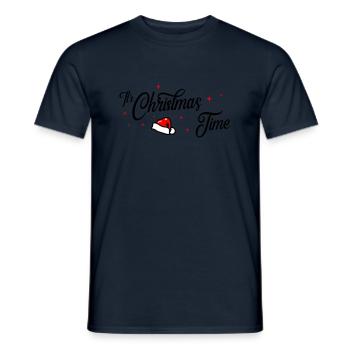 christmas time - Männer T-Shirt - Navy - Vorne - AI Model Male 178 light (178cm)