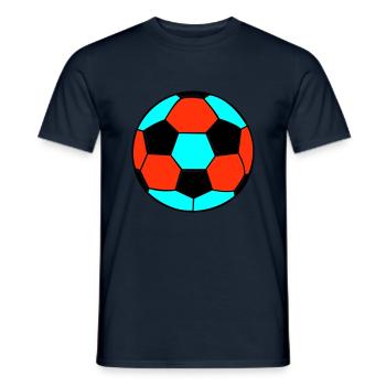 fussball 2 - Männer T-Shirt - Navy - Vorne - AI Model Male 178 light (178cm)
