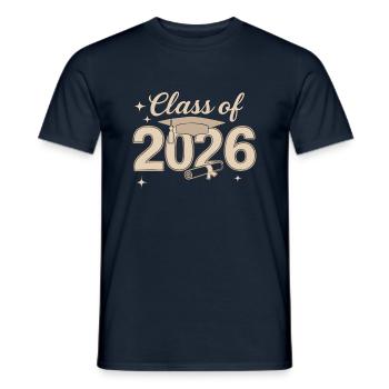 Graduating Class of 2026 Graphics - Men's T-Shirt - navy - Front - AI Model Male 178 light (178cm)