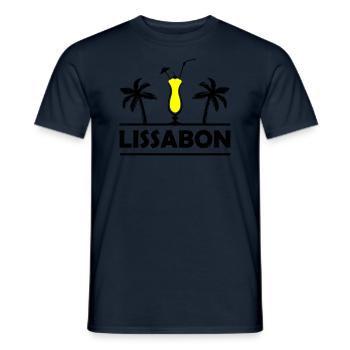Lisbonne - T-shirt homme - marine - Devant - AI Model Male 178 light (178cm)