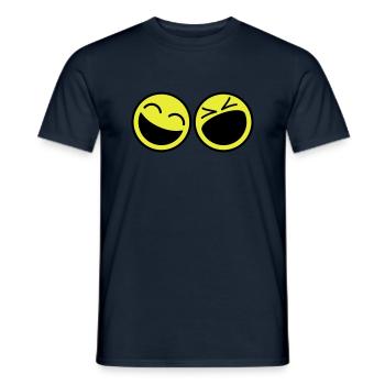 Smileys - Men's T-Shirt - navy - Front - AI Model Male 178 light (178cm)
