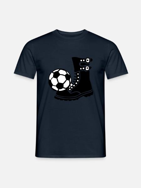 football rangers military shoe ball - Men's T-Shirt - navy