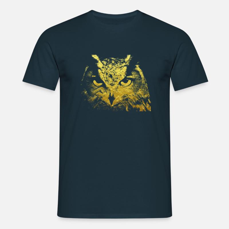 Eule - Männer T-Shirt - Navy