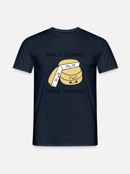 Haut comme trois tommes - T-shirt homme - marine