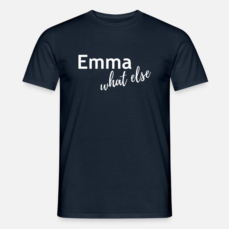 Emma What else - Männer T-Shirt - Navy