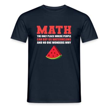No one is surprised Funny Student Gift - Men's T-Shirt - navy - Front - AI Model Male 178 light (178cm)