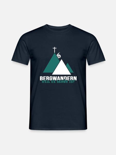 bergwandern via ferrata servus alpin berghütte - Männer T-Shirt - Navy