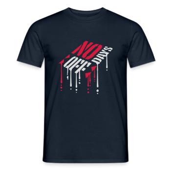 pas de jours de congé devis - T-shirt homme - marine - Devant - AI Model Male 178 light (178cm)