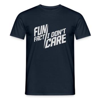 Je me fiche des faits - T-shirt homme - marine - Devant - AI Model Male 178 light (178cm)