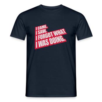Je suis venu voir oublier - T-shirt homme - marine - Devant - AI Model Male 178 light (178cm)