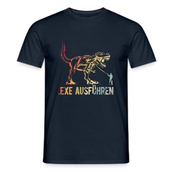 EXE Ausführen - Informatiker Geschenk für Compute - Männer T-Shirt - Navy - Vorne - AI Model Male 178 light (178cm)