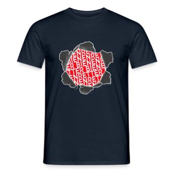 tierrechte tiere tierschutz cute beauty - Männer T-Shirt - Navy - Vorne - AI Model Male 178 light (178cm)