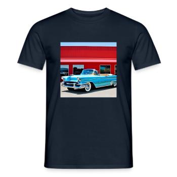 C09 - Männer T-Shirt - Navy - Vorne - AI Model Male 178 light (178cm)
