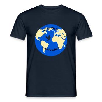 Globus de - Männer T-Shirt - Navy - Vorne - AI Model Male 178 light (178cm)