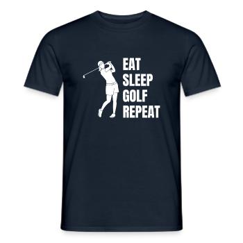 Golfspielerin Golfplatz Golfsport Golf Golfverein - Männer T-Shirt - Navy - Vorne - AI Model Male 178 light (178cm)