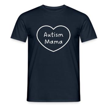 Autism Mama, Autism Awarenes - T-shirt homme - marine - Devant - AI Model Male 178 light (178cm)