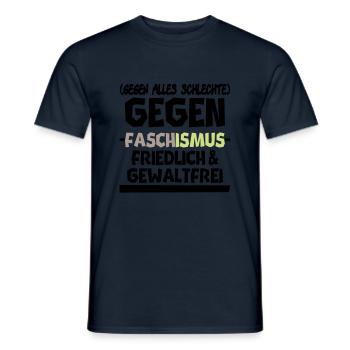 gegen alles schlechte - Männer T-Shirt - Navy - Vorne - AI Model Male 178 light (178cm)