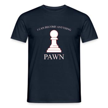 chess pawn - Men's T-Shirt - navy - Front - AI Model Male 178 light (178cm)