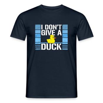 Lustig Ich gebe keine Ente Gummienten Sarkasmus - Männer T-Shirt - Navy - Vorne - AI Model Male 178 light (178cm)
