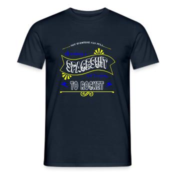 Birthday Weightless Astronomy Gifts - Men's T-Shirt - navy - Front - AI Model Male 178 light (178cm)