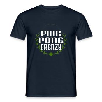 Matchs de tennis de table Défis de vitesse Cool - T-shirt homme - marine - Devant - AI Model Male 178 light (178cm)