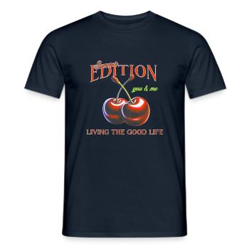 Summer Edition – Sweet & Juicy - Männer T-Shirt - Navy - Vorne - AI Model Male 178 light (178cm)