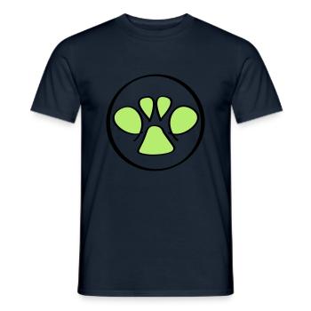 pfote - Männer T-Shirt - Navy - Vorne - AI Model Male 178 light (178cm)