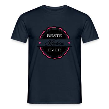 Beste Köchin ever - Männer T-Shirt - Navy - Vorne - AI Model Male 178 light (178cm)