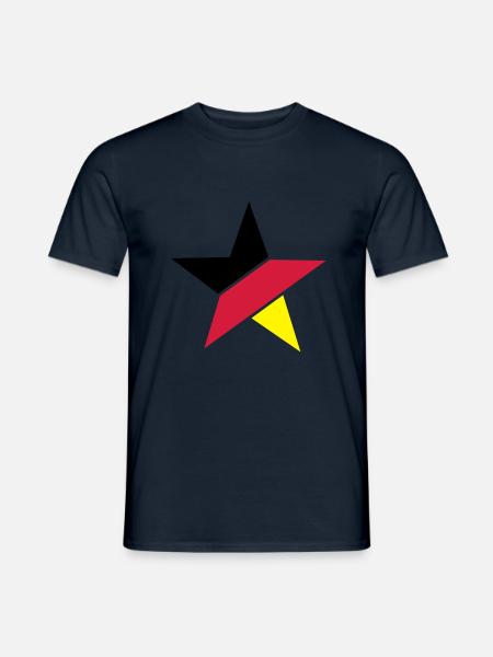 deutschland_stern___f3 - Men's T-Shirt - navy